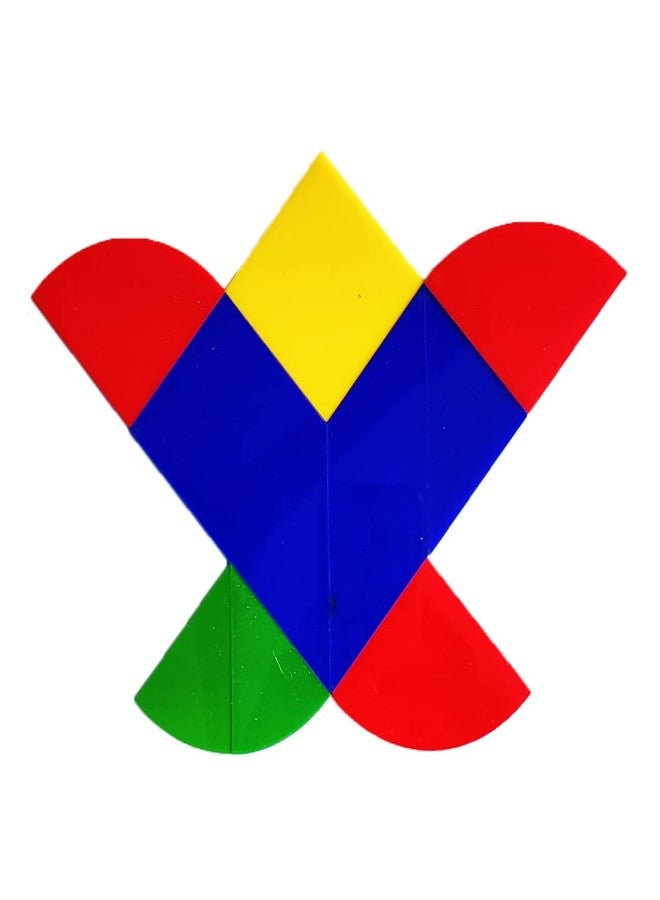 SquareDrop Cardio Tangram Puzzle Acrylic - Mind Game Puzzles - Brain Boosting Puzzle Activities for Age 5+ Years Old Kids - Do It Yourself Mathematics Activity Kit - Image 4